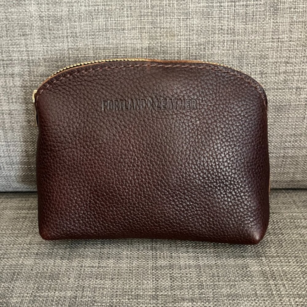 Portland Leather classic Luna pouch in Coldbrew *BNNU!